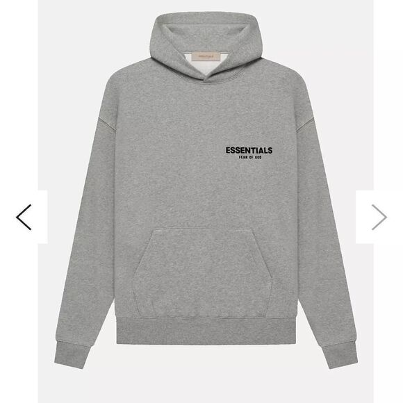 NWT Essentials Fear of God Dark Oatmeal Hoodie Size Large - Picture 1 of 9